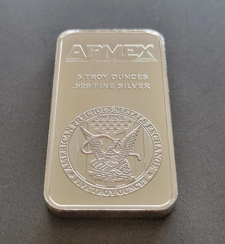 5 oz Silver Bar .999 Fine - APMEX