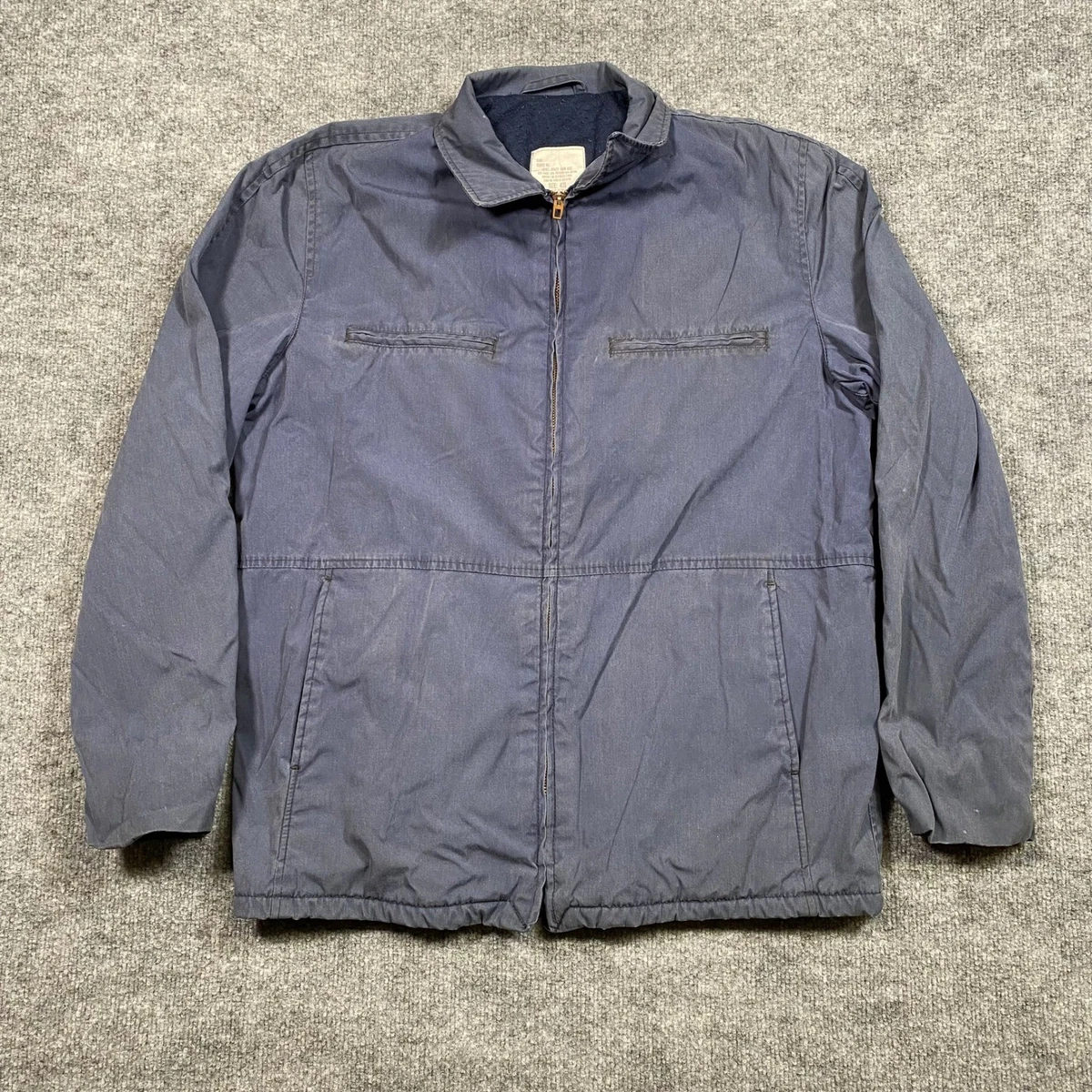 Navy Utility Jacket In Vintage Outerwear Coats & Jackets For Men