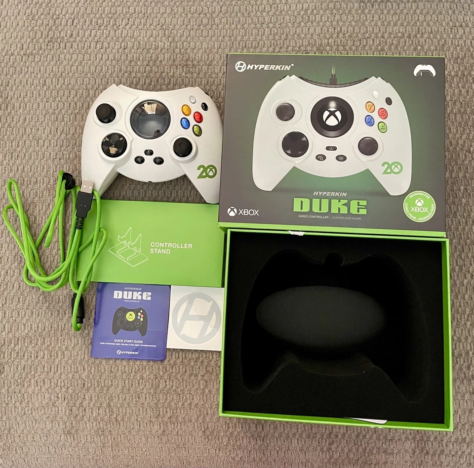 Hyperkin Duke Wired Controller Xbox 20th Anniversary Limited Edition White - Image 2 of 4