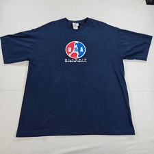 Made in USA Olympic Basketball Short Sleeve Blue T-Shirt Men's Size XL Vintage