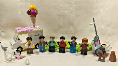 Lot of MISC LEGO 'BTS DYNAMITE' #21339 ICE CREAM Pieces + 6 MINI FIGURES *READ!*
