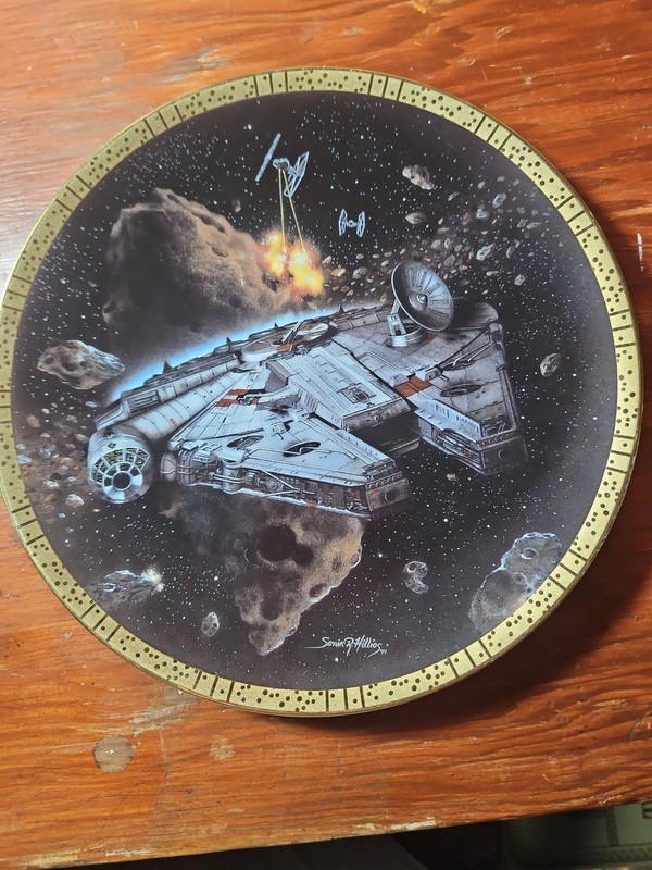 Vintage Collector Plate 1994 Star Wars The Millennium Falcon Hamilton Collection