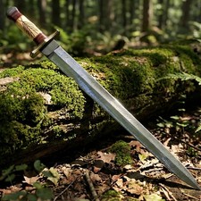 Hand Forged Damascus Viking Sword Medieval Style Sword Handmade Collector