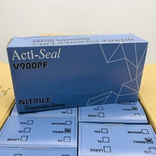 Acti-Seal V900PF Disposable Gloves Nitrile Small Powder Free 4 Mil 1000/Case