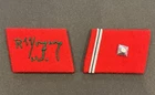 WW2 WWII German Stormtroopers Brownshirts Military collar tabs patches W RZM Tag