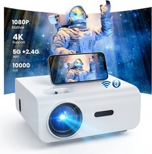 Native 1080P Full HD Beamer, 5G WiFi Bluetoot...