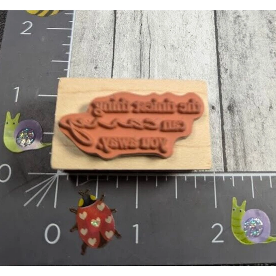 Резиновый штамп Penny Black The Tiniest Thing Can Carry You Away 3393D дерево #B56 - Изображение 2 из 4