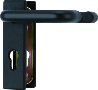 ABUS Beschlag KFG Feuerschutztüren beidseitiger Drücker kantiges Abdeckschild