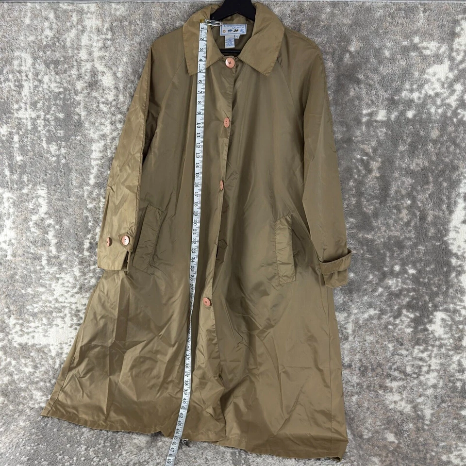 Trench coat Transitionals by Komitor tamanho pequeno PL bege bolsos botão externo - Imagem 4 de 4