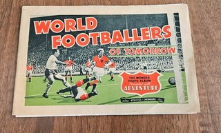 World Footballers Of Tomorrow The Wonder Photo Album 1950's Sticker Completed