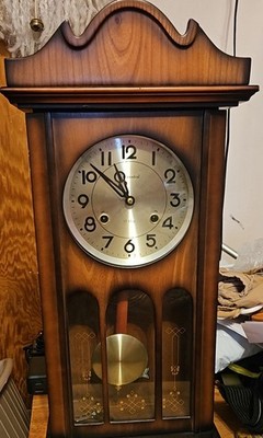 Vintage Centurion 35 Day Key Wind Pendulum Wall Clock Works & Chimes PARTS ONLY.