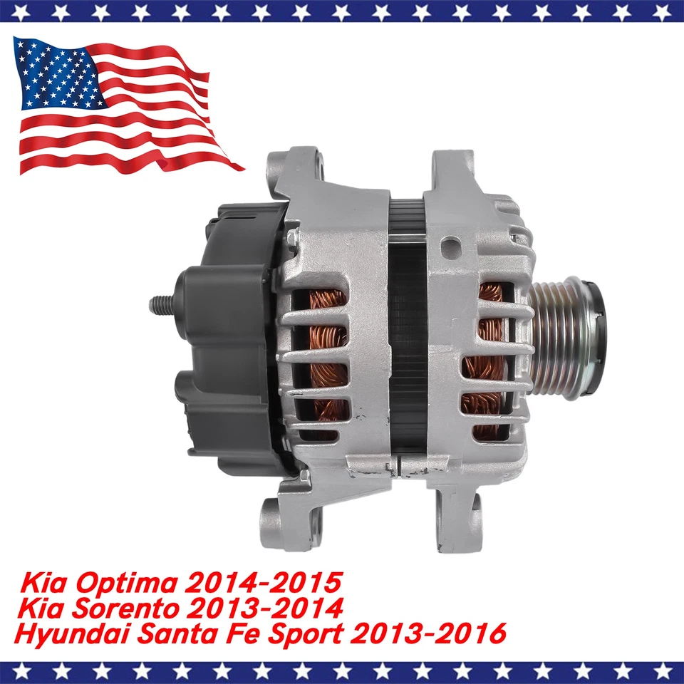 Alternator for Hyundai Santa Fe Sport 2013-2016 Kia Optima 2014-2015 2.4L 150A - Image 2 of 4