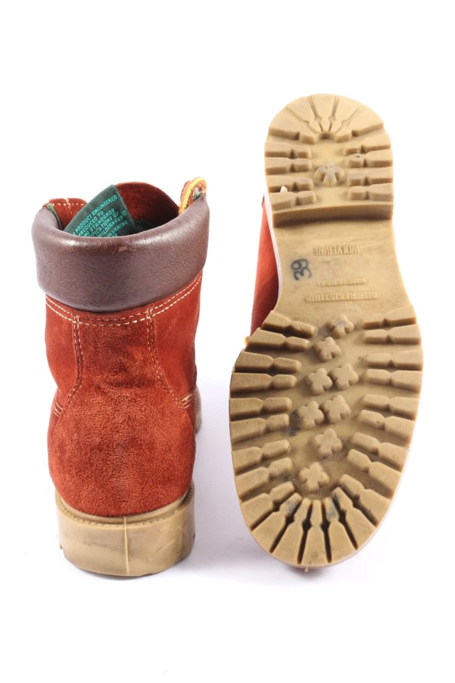 WOLVERINE Patucos con cordones Mujeres Botines Talla EU 39 rojo-marrón - Imagen 2 de 4