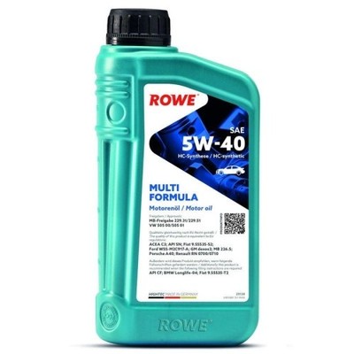 Motoröl ROWE Öl MULTI FORMULA 5W-40 MB 229.31/51 VW 502.00/505.00/01 1 Liter