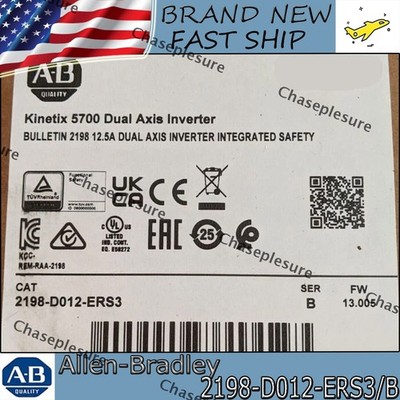 New Sealed NEW PLC 2198-D012-ERS3/B Kinetix 5700 Dual Axis Inverter Module