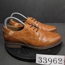 Freeman Shoes Youth Sz 5 Brown Synthetic Low Top Casual Oxford Lace Up Sneakers