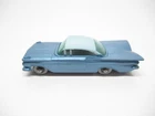MATCHBOX LESNEY MOKO #57 B SILVER WHEEL CHEVROLET IMPALA BLUE BASE NEAR MINT
