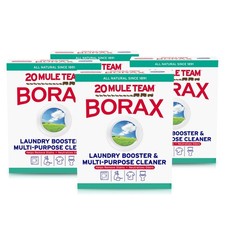 All-Natural Borax Powder 65oz - 4 Count Laundry Booster  Multi-Purpose Cleaner,