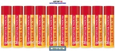 LOT OF 10 Burts Bees Moisturizing Lip Balm STRAWBERRY New Fresh Sealed FREE SHIP