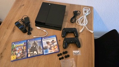 PS4 Fat 500GB Bundle - top gepflegt, 2 Controller + 3 Spiele & Co