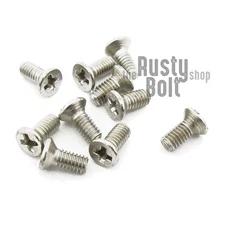 M2.5 x 6mm, Phillips Flat Head Screws, Steel, Nickel Plated