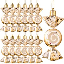 12 Pcs Christmas Candy Ornaments for Tree Decoration Hanging Glitter Candy Ca...