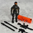 Vintage GI Joe Headhunter Stormtrooper Action Figure Near Complete 1993 Hasbro