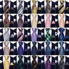 Fashion Designer Mens Tie Paisley Floral Striped Necktie Hankie Cufflinks Set