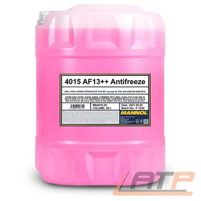 MANNOL 20 L LITER ANTIFREEZE AF13++ (-40) KÜHLERFROSTSCHUTZMITTEL ROT - Bild 1 von 3