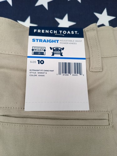 PANTS SCHOOL UNIFORM-FRENCH TOAST ADJ JUST WAIST Girls Stretch Size 10 NEW - Picture 2 of 6