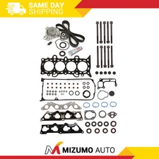 Head Gasket Set MLS Timing Belt Kit Water Pump Fit 01-05 Honda 1.7L D17A2 D17A6