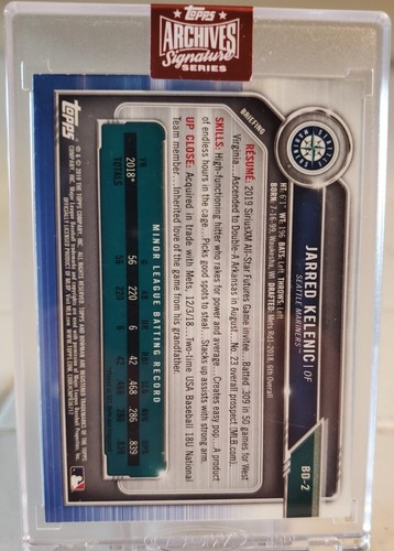 2023 Topps Archives Autographed Card JARRED KELENIC Auto #/77 Rookie RC BRAVES - Picture 2 of 2