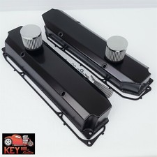 Fits Big Block Mopar Black Fabricated Aluminum Valve Covers Dodge 383 440