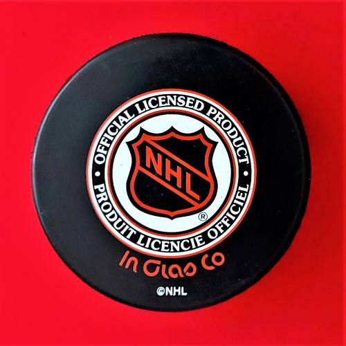 New York Americans Logo Puck - Picture 2 of 2