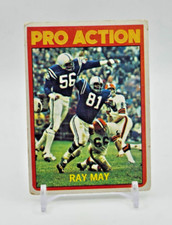 Ray May ROOKIE CARD "Pro Action" 1972 Topps #262 Baltimore Colts (RC) VINTAGE