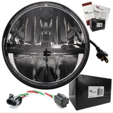 Eagle Lights E27270 7" Round Complex Reflector LED Headlight for Harley Davidson