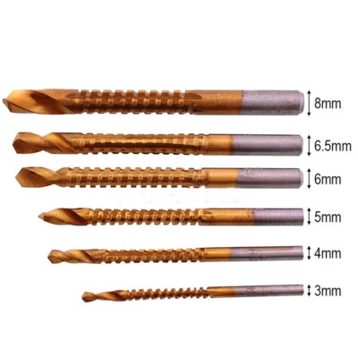 6X Titan HSS Metallbohrer Bit Bohrer Set Spiralbohrer Drill Holzverarbeitung TD - Bild 1 von 4