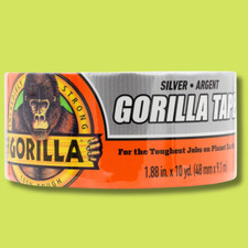 Heavy Duty Silver Duct Tape Gorilla Tough Weather Resistant Large 10 Yard Roll