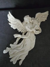 ANGEL WALL HANGING 12x12 NEW  HARP WINGS HALO CHURCH CHRIST