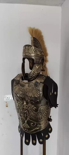 Medieval Brass Big Eagle Armor Roman Cuirass Reenactment Breastplate 18ga Brass - 第 7/7 張圖片