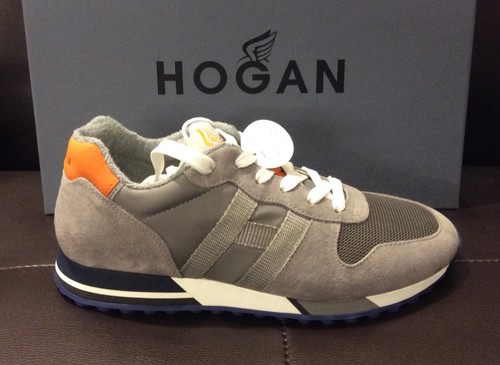 HOGAN uomo sneakers Running H383 tela e camoscio grigio SCONTO 30% | eBay