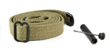 USGI WW2 .30 M1 CARBINE SLING and OILER Lt. OD Green