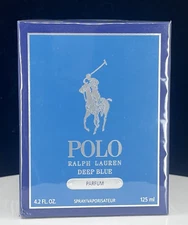 Ralph Lauren Polo Deep Blue Parfum Spray Men 4.2 oz 125 ml *Check Description