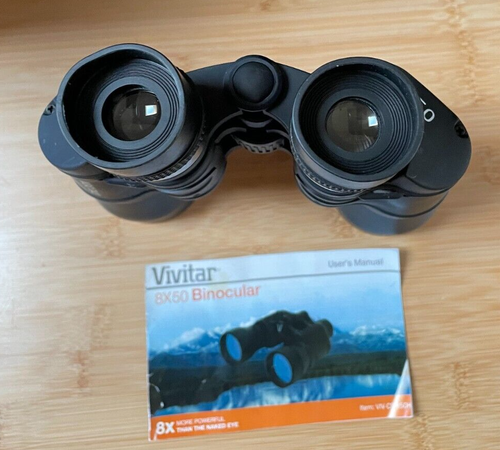 Vivitar 8 X 50 Binocular Model # VIV-CS-850 H Full-Size w/ Manual - Picture 4 of 6