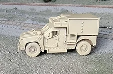 One 1/87 (HO) scale (JLTV) shelter carrier in transport mode, folded mirrors!