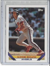 Luis Sojo, 1993 Topps  Baseball  Card #347 (B)