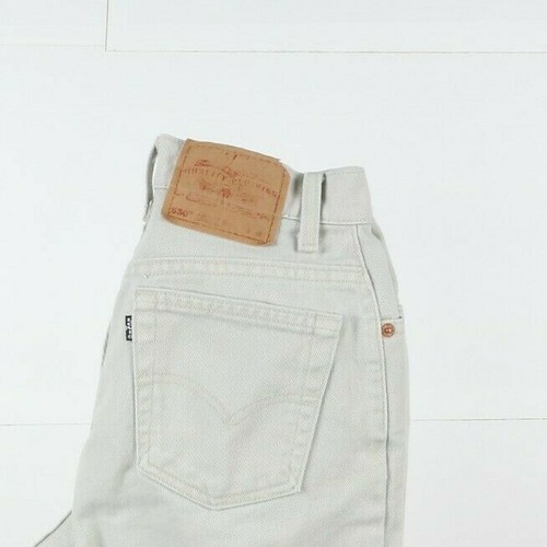 Levi's 550 Relaxed Fit Gebraucht (Cod.W641) GR.M Hohe Taille Frau Beige Jeans - Bild 3 von 3