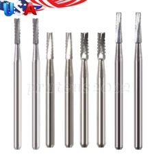 Dental Tungsten Carbide Bur Straight Fissure Cross Cut FG Burs 556 557 558