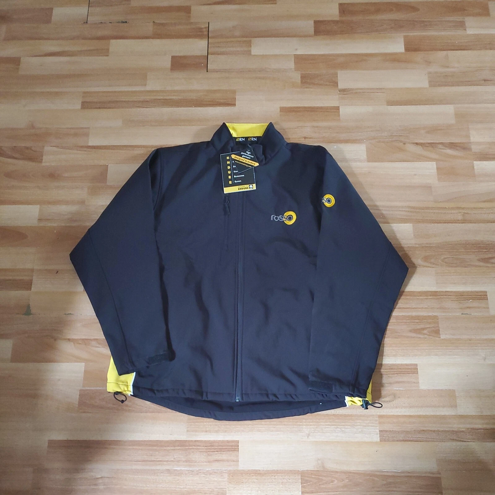 Orn Men Two Tone Softshell Jacket in yellow/Black Size: 2XL