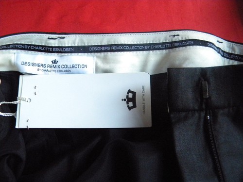 DESIGNERS REMIX Kollektion Von Charlotte Eskildsen Schwarze Hose Original 34 Neu - Bild 3 von 5